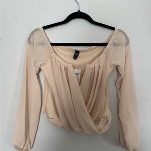 Windsor Cream Draped Blouse